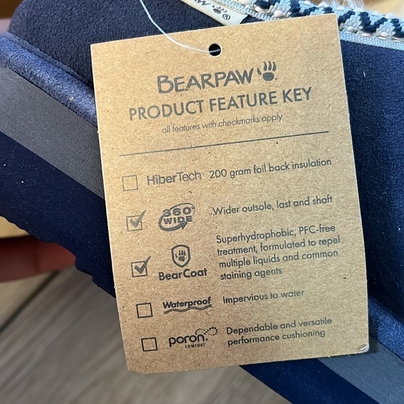 BearPaw Lucille Booties 9 Wide - Picture 5 of 6